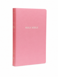 KJV Pink Leather Red Letter Bible - Imitation Leather