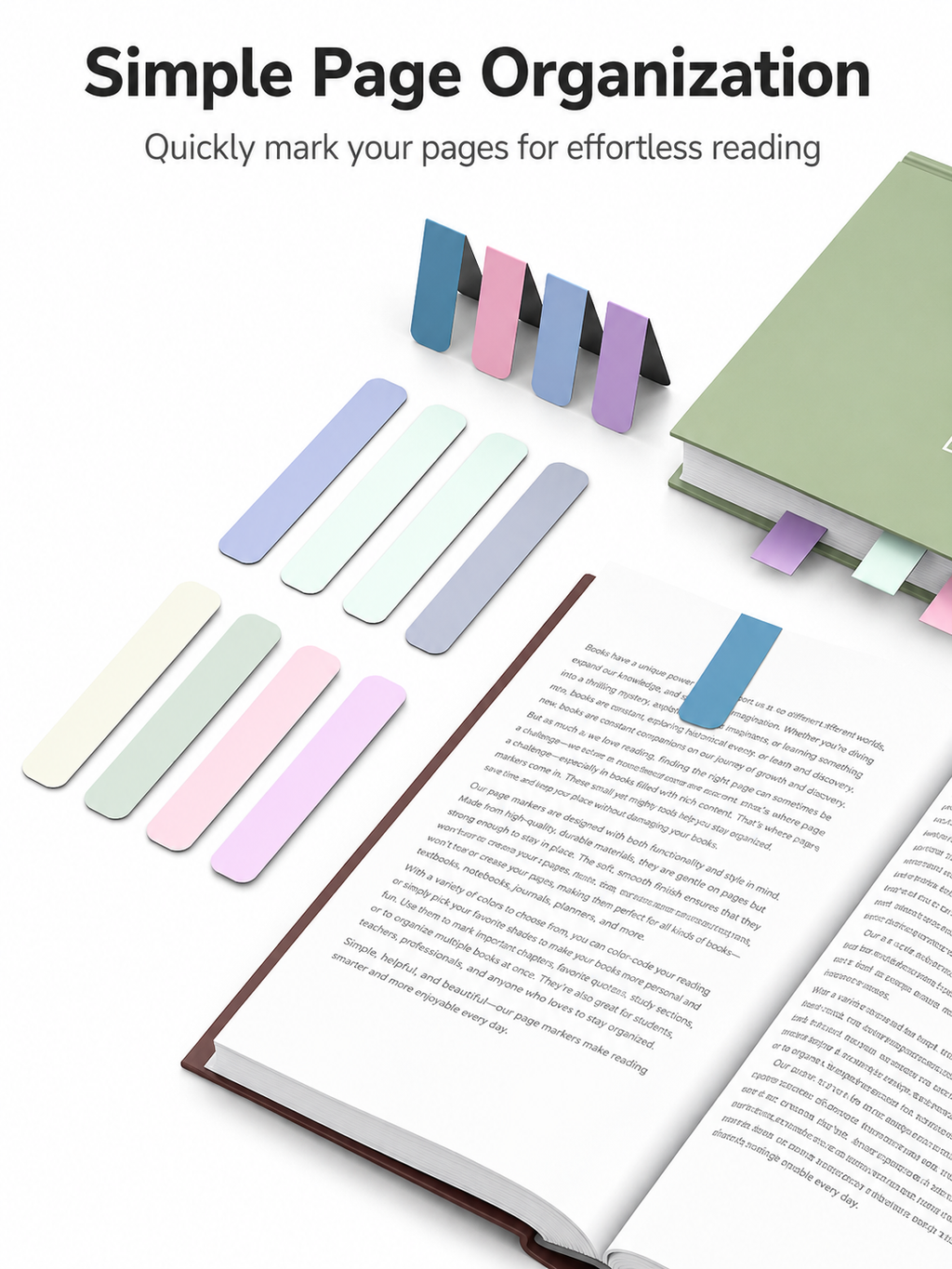 Magnetic Bookmarks Set 12 Pcs