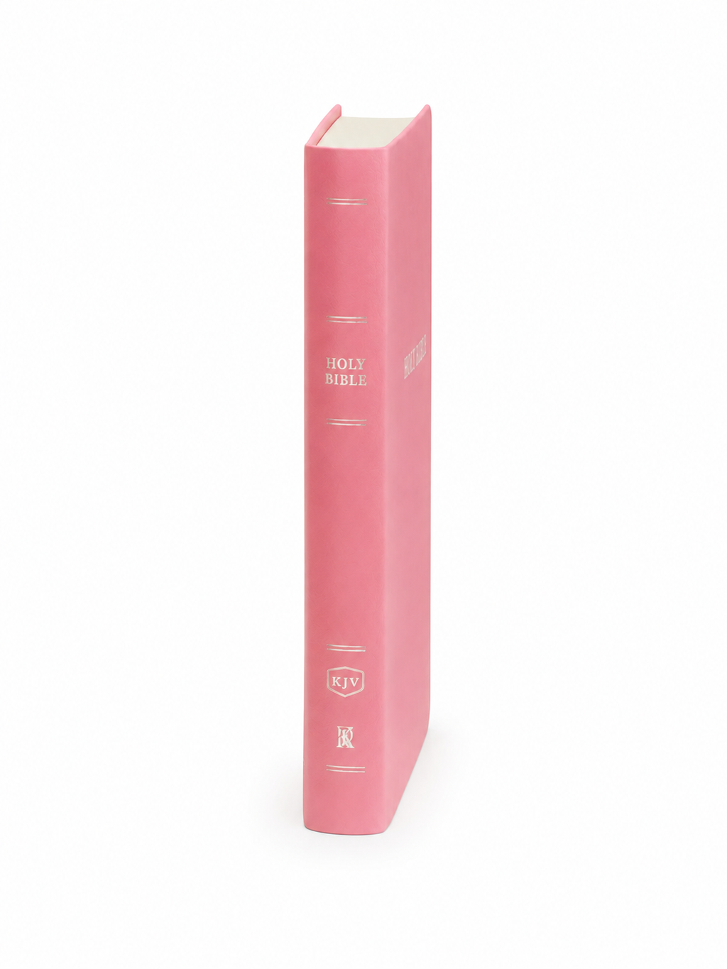 KJV Pink Leather Red Letter Bible - Imitation Leather