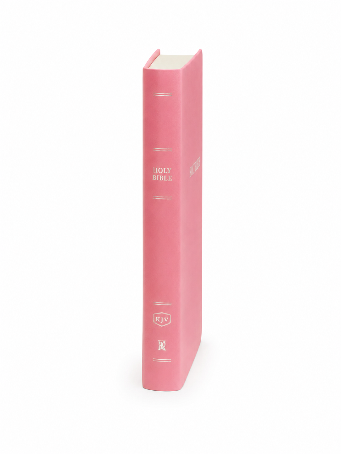 KJV Pink Leather Red Letter Bible - Imitation Leather
