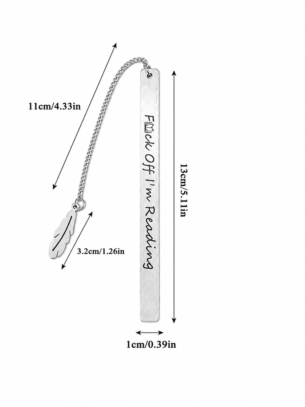 Metal Bookmark Stainless Steel
