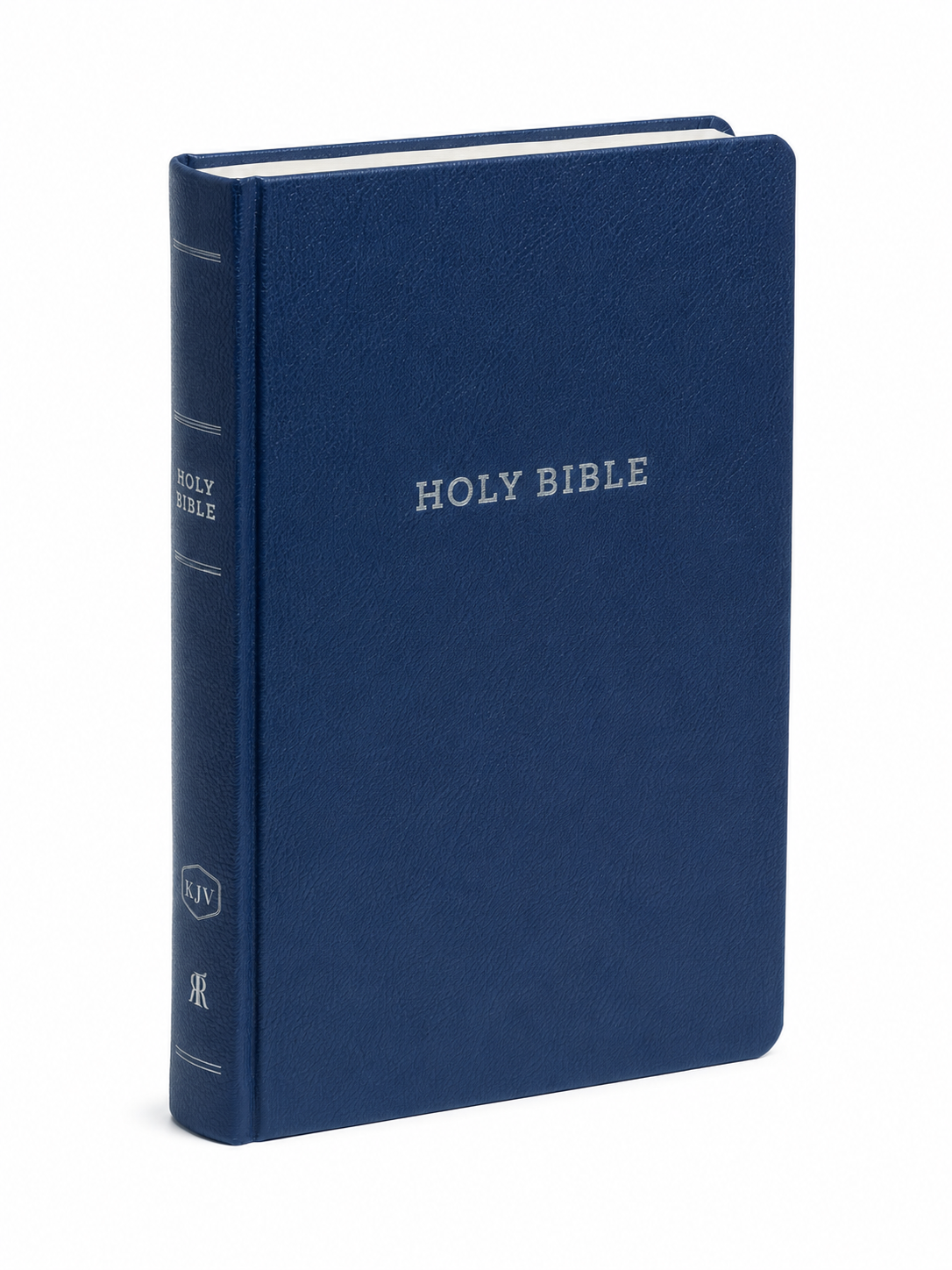 KJV Blue Leather Red Letter Bible - Imitation Leather