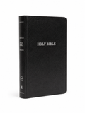 KJV Black Leather Red Letter Bible - Imitation Leather