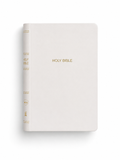 NKJV White Leather Red Letter Bible -  Imitation Leather