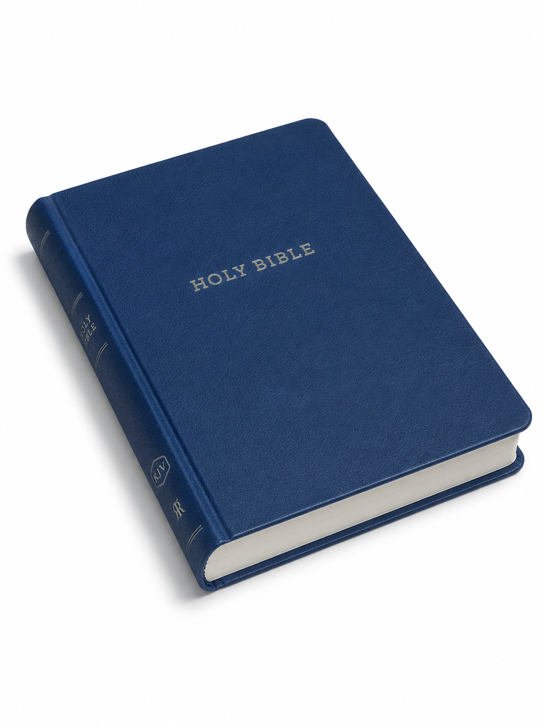 KJV Blue Leather Red Letter Bible - Imitation Leather